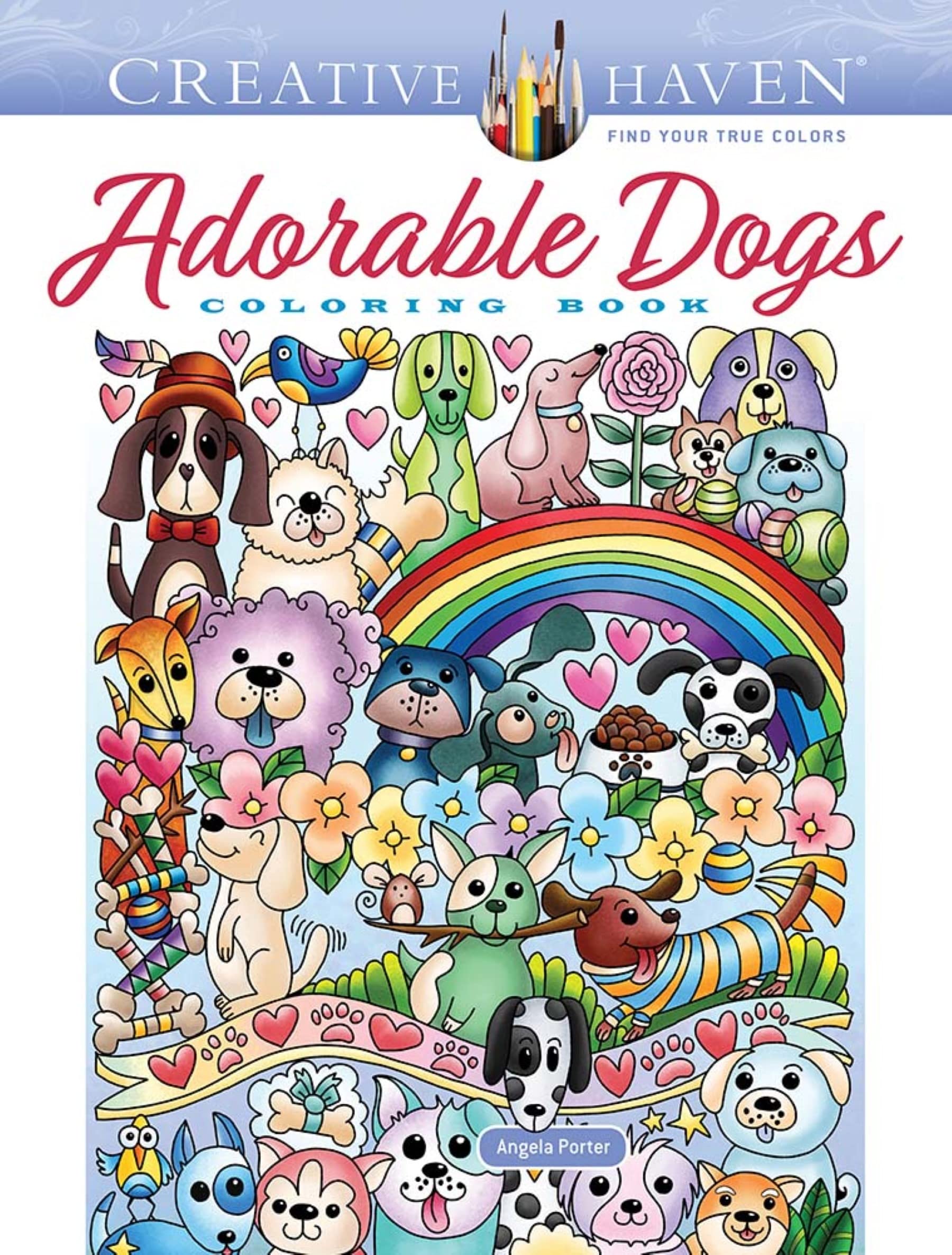 Creative Haven Adorable Dogs Coloring Book by Dover Publications
