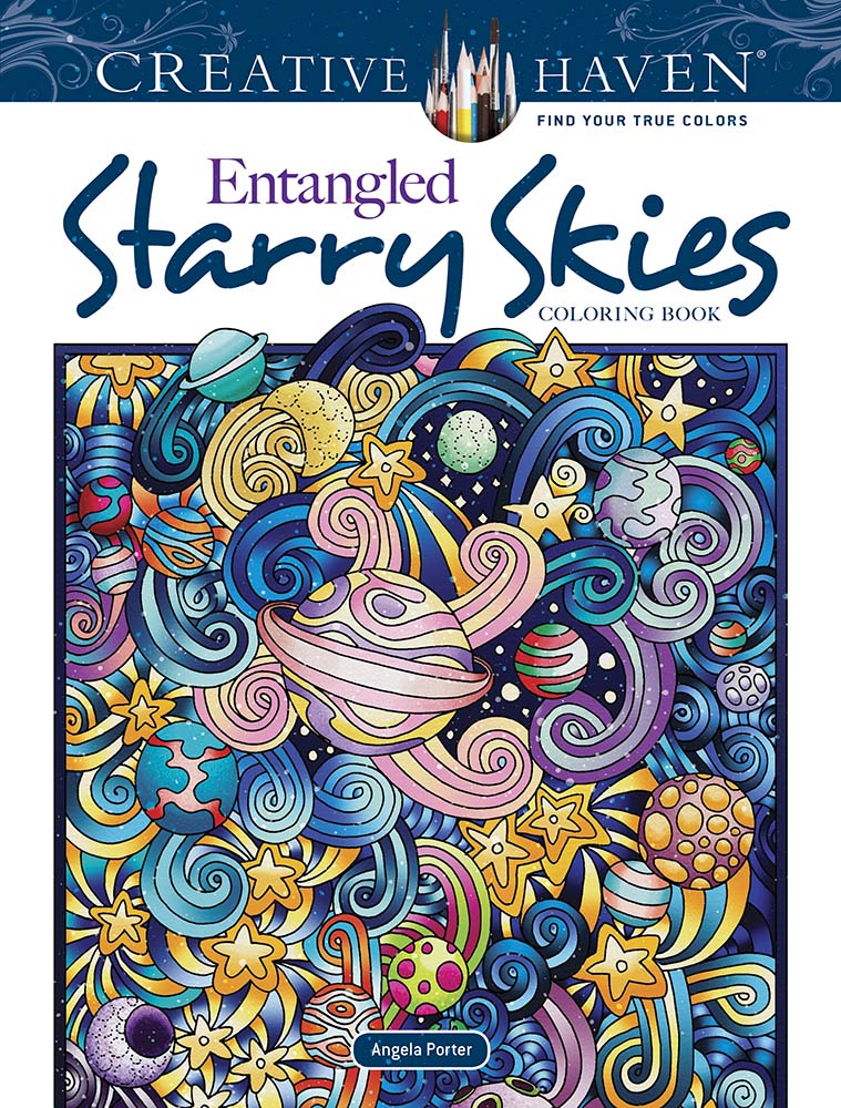 Creative Haven Entangled Starry Skies Coloring Book by Dover Publications