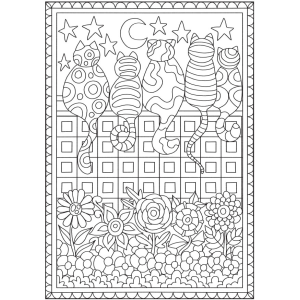 Creative Haven Whimsical Cats Coloring Book by Dover Publications 1
