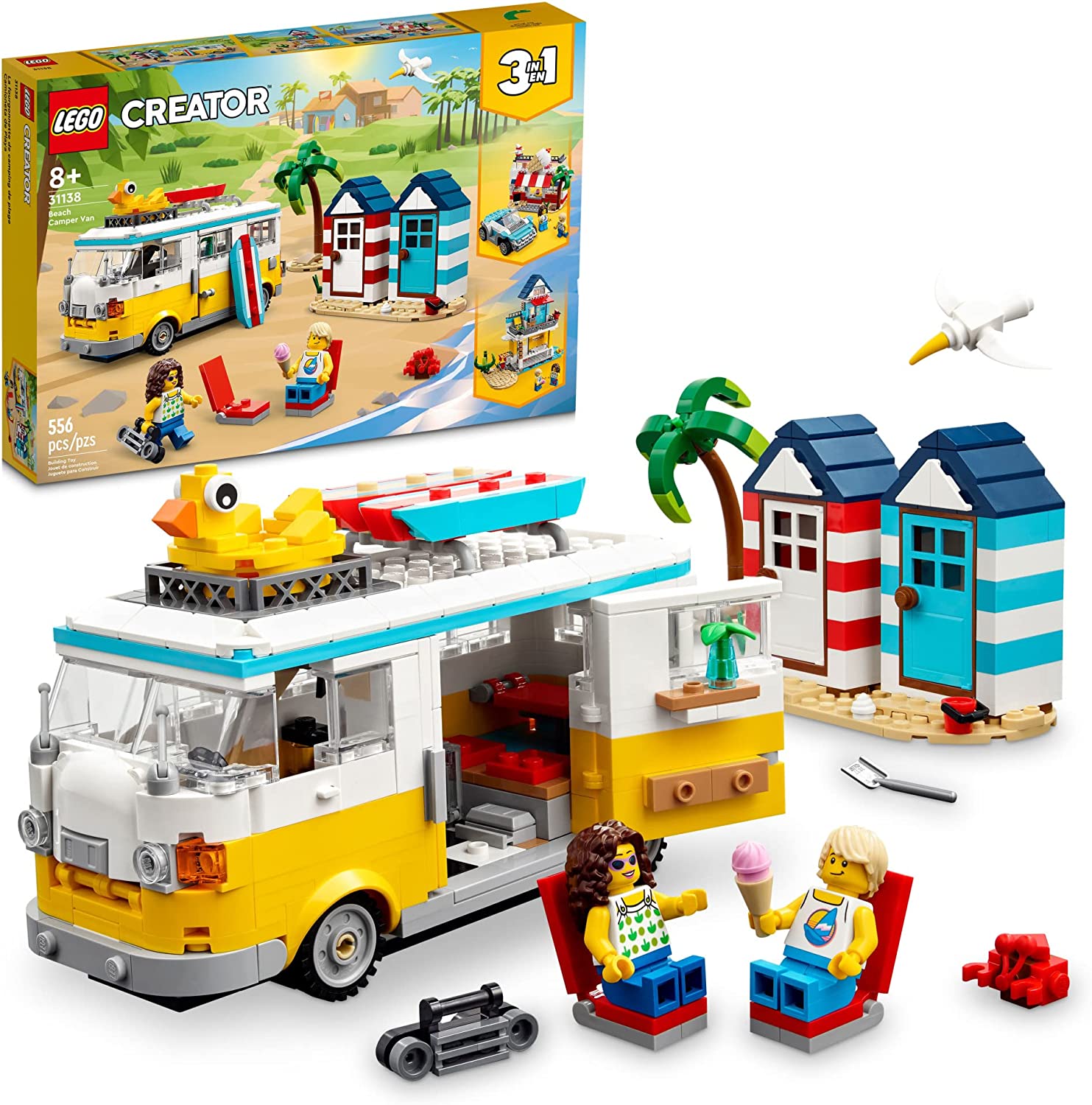 Creator 3 in 1 Beach Camper Van-by-Lego