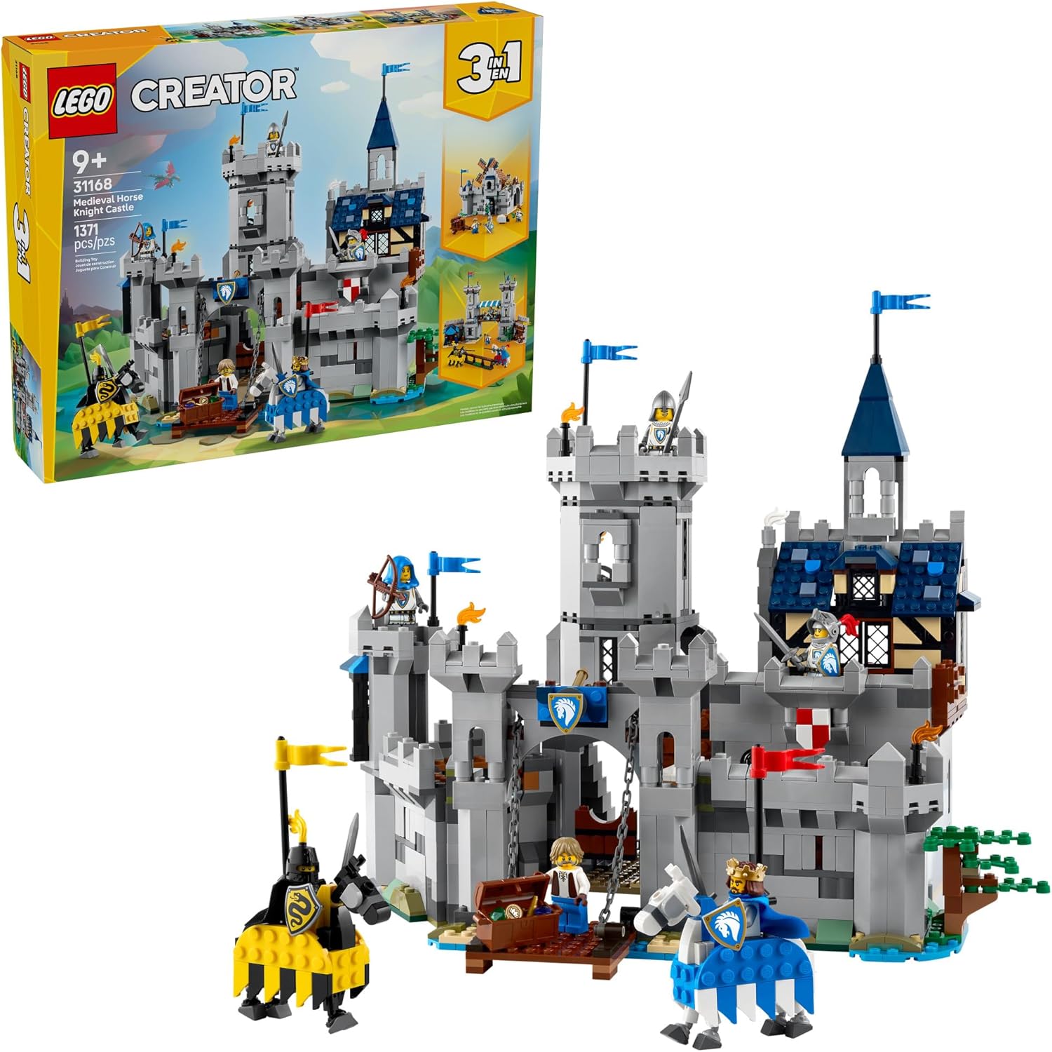 Creator 3 in 1 Medieval Horse Knight Castle-by-Lego