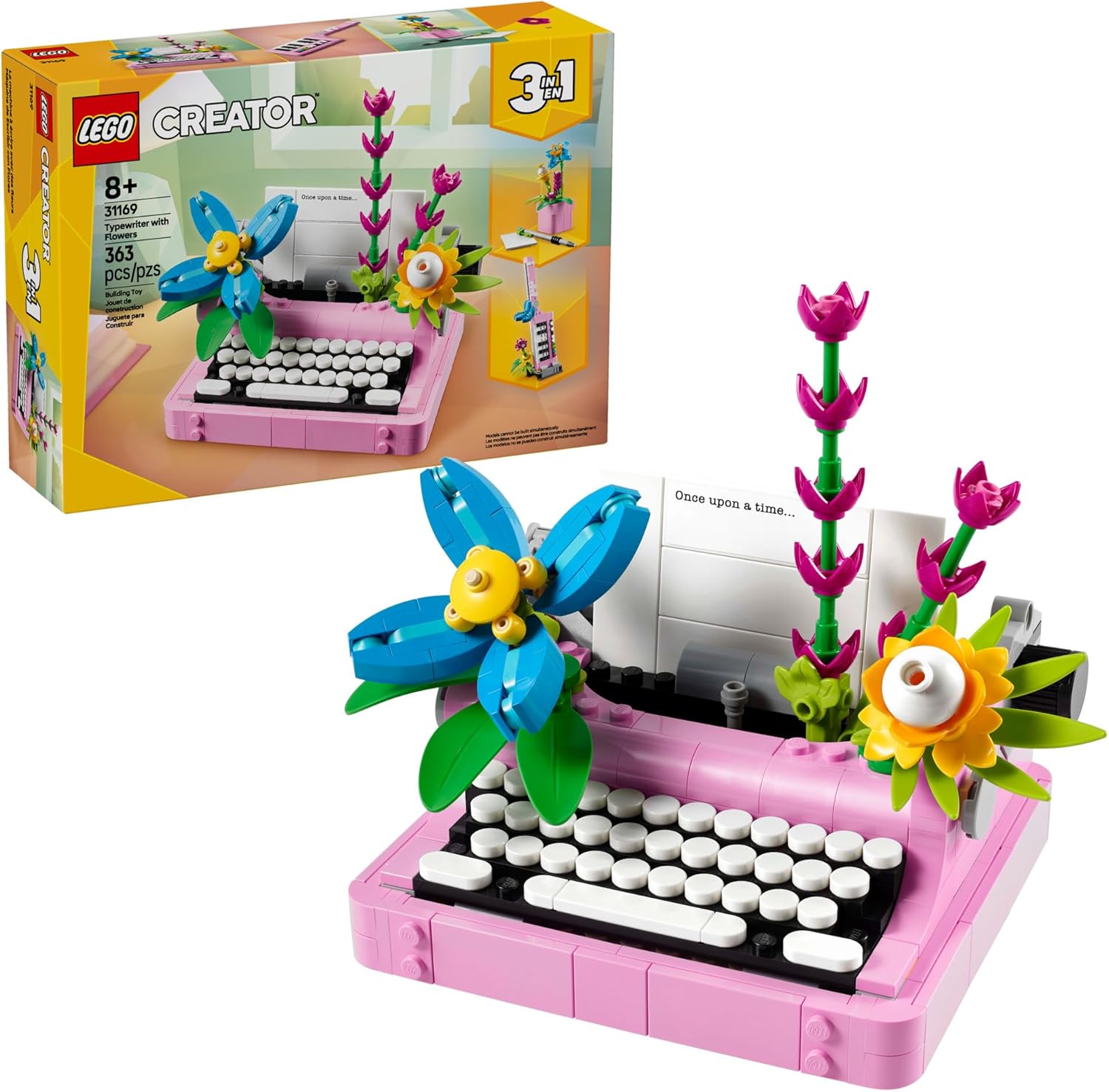 Creator 3 in 1 Typewriter with Flowers-by-Lego