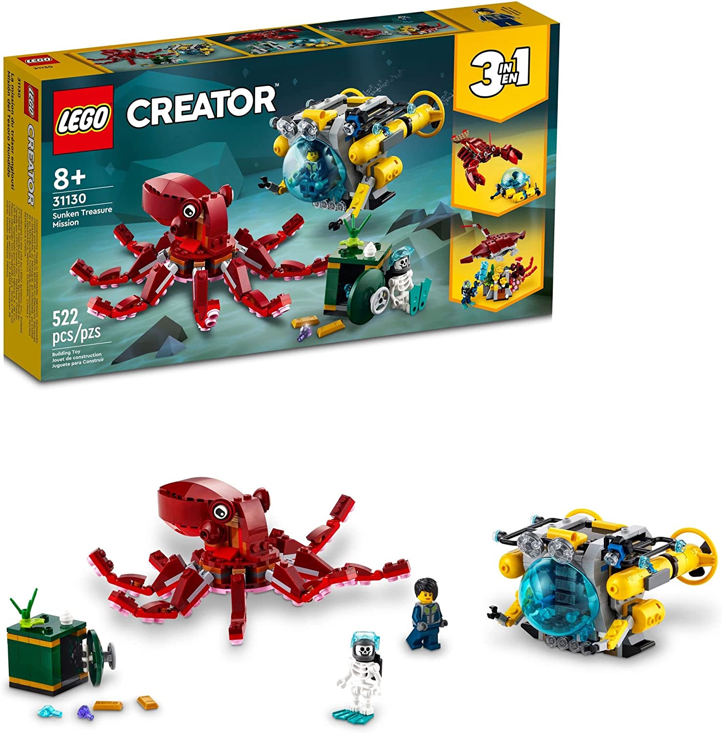 Creator 3in1 Sunken Treasure Mission by Lego