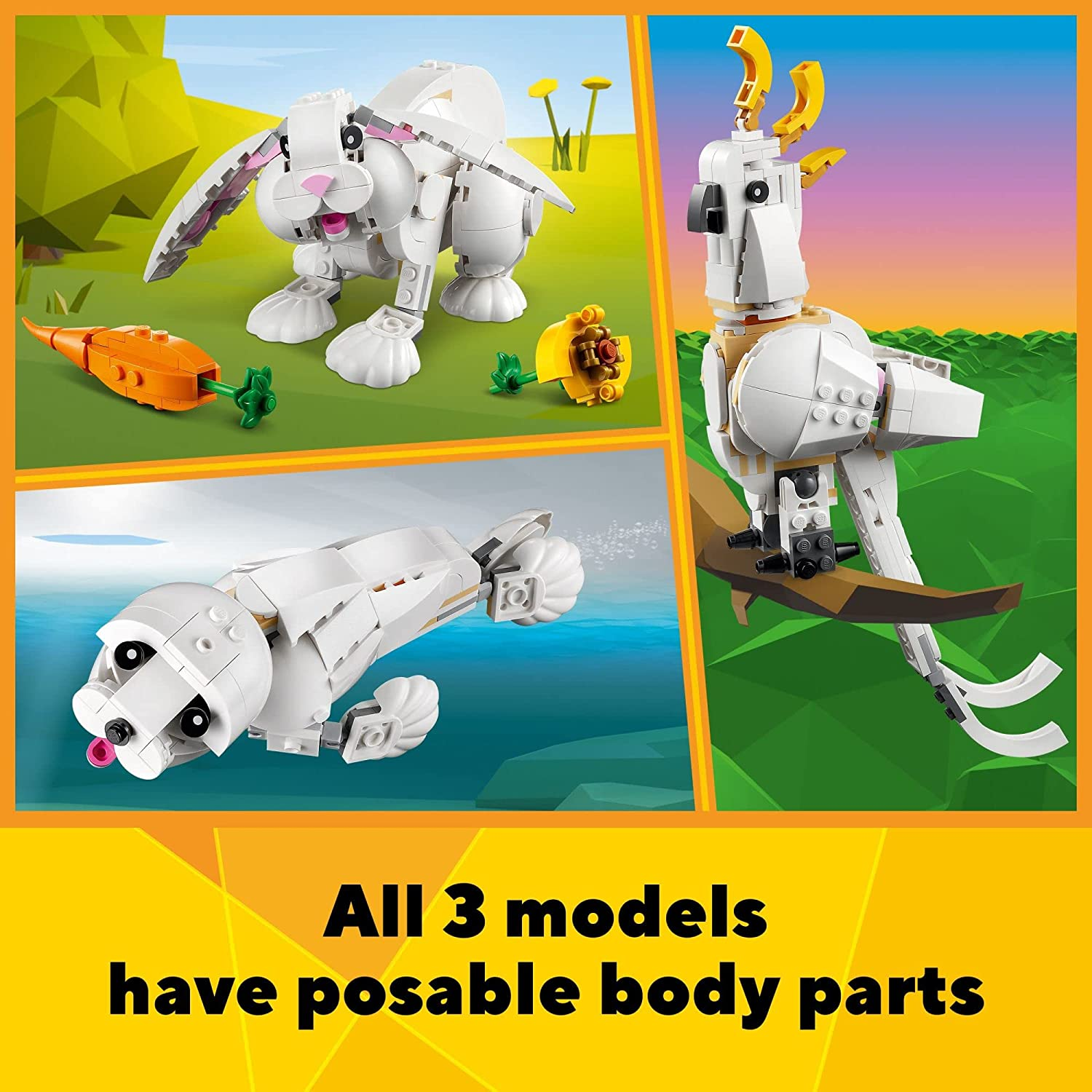 Creator 3in1 White Rabbit by Lego 3