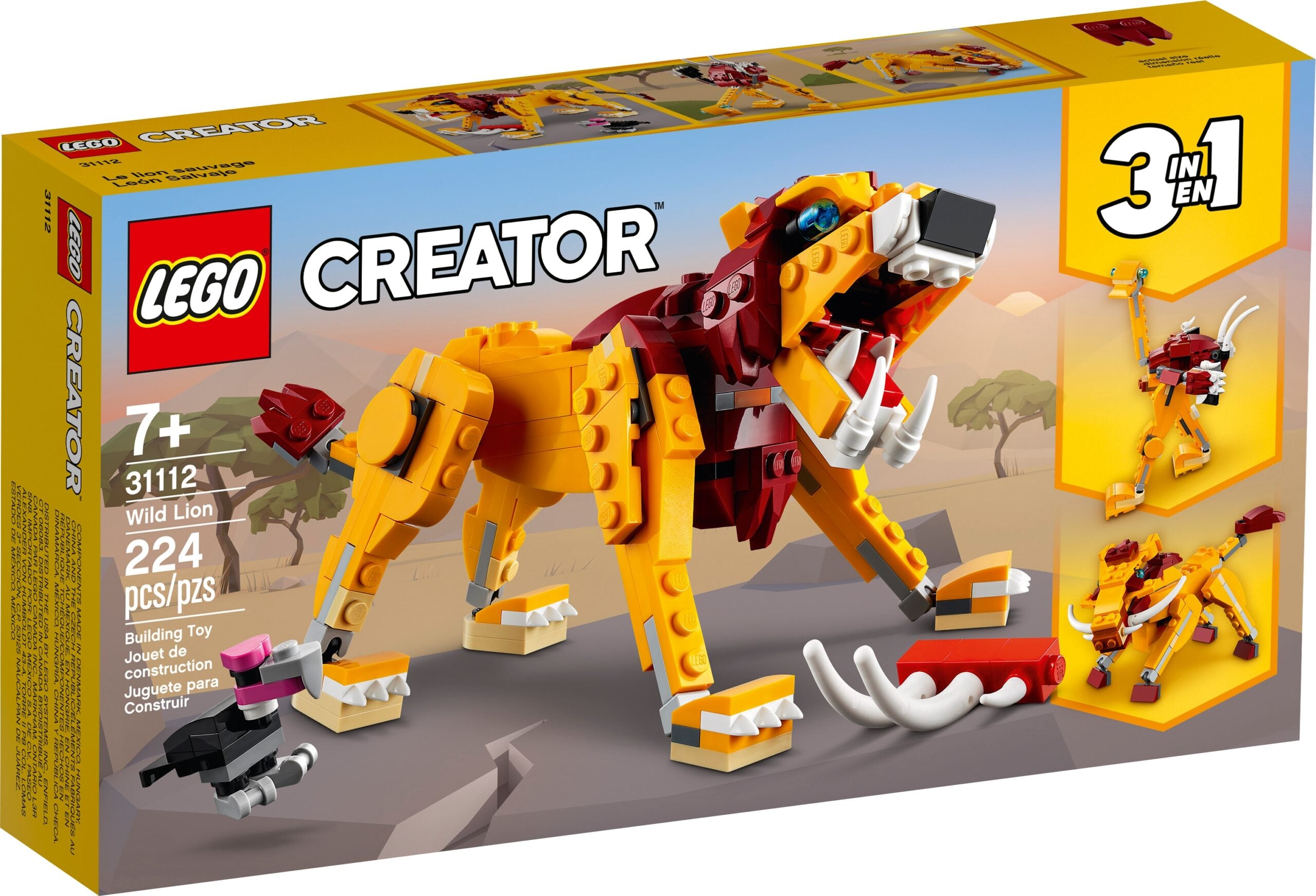 Creator Wild Lion by Lego scaled