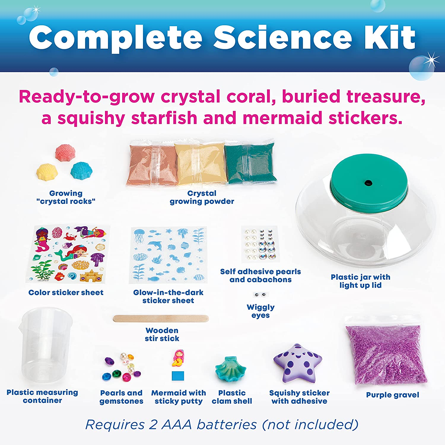 Crystal Mermaid Terrarium Kit by Creativity for Kids 2