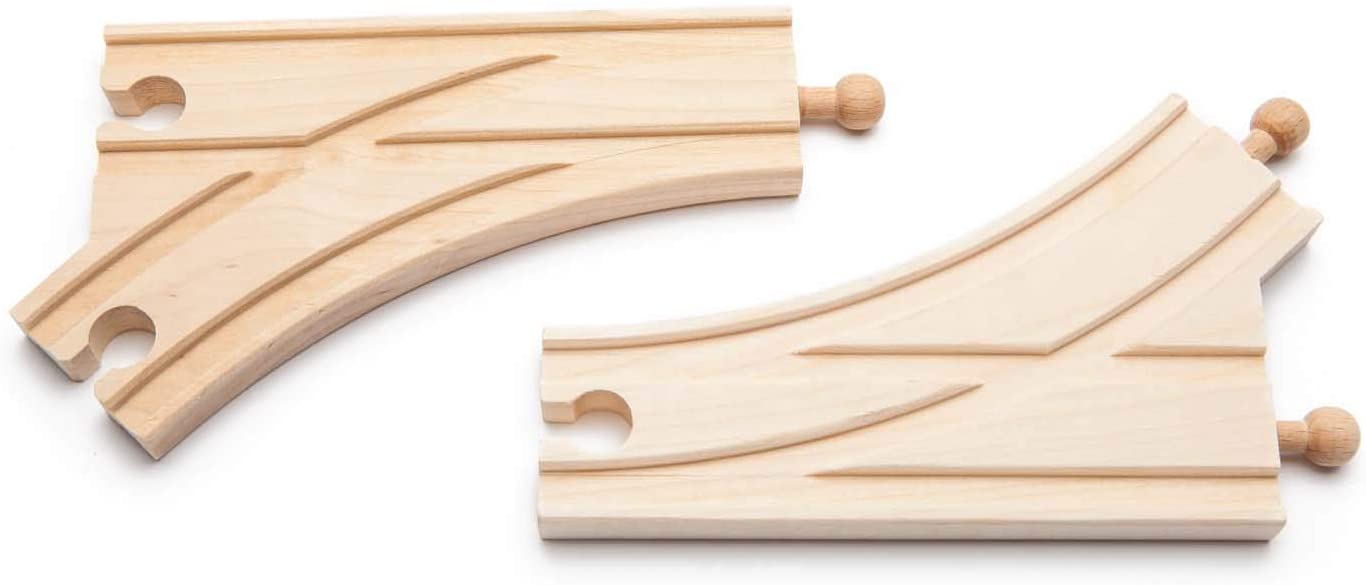Curved Switch Track by Wooden Tracks