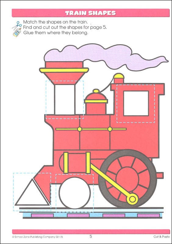 Cut Paste Skills Workbook by School Zone 1