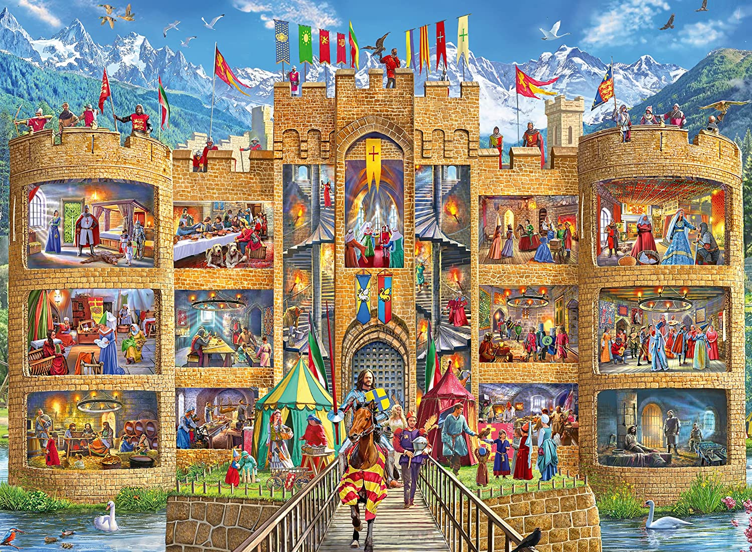 Cutaway Castle 150pc Puzzle by Ravensburger 1