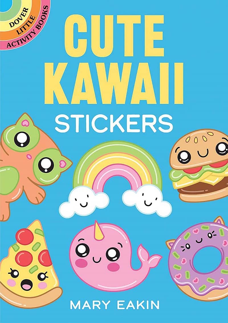 Cute Kawaii Stickers-by-Dover Publications
