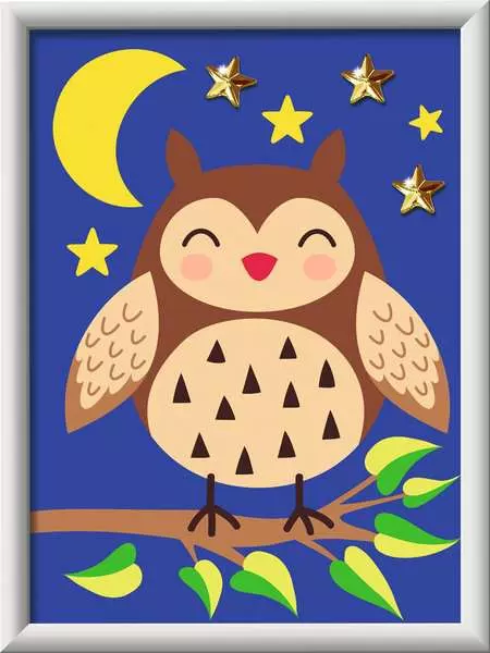Cute Owl Paint By Number-by-Ravensburger