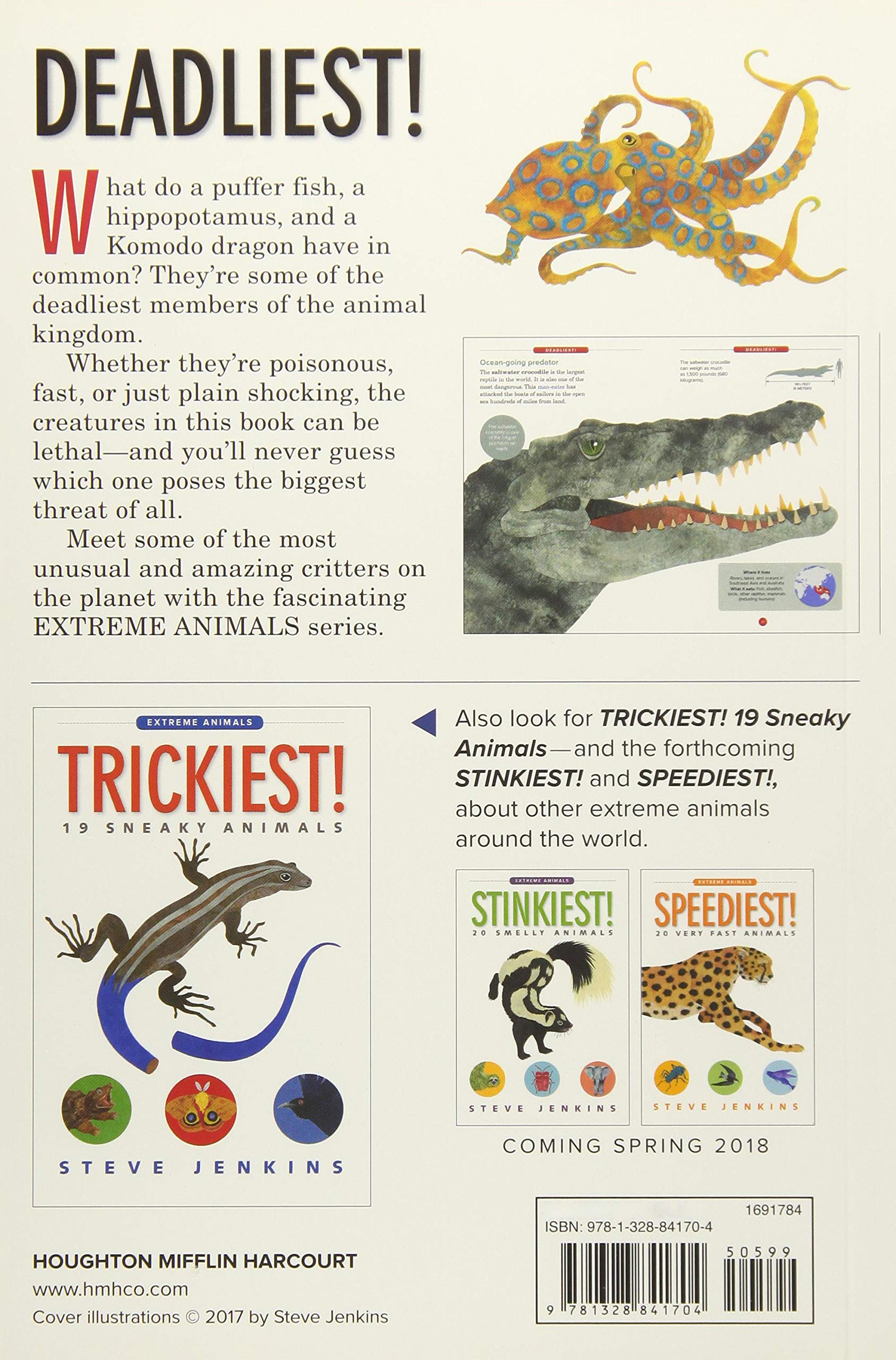 Deadliest 20 Dangerous Animals Extreme Animals by Houghton Mifflin 1