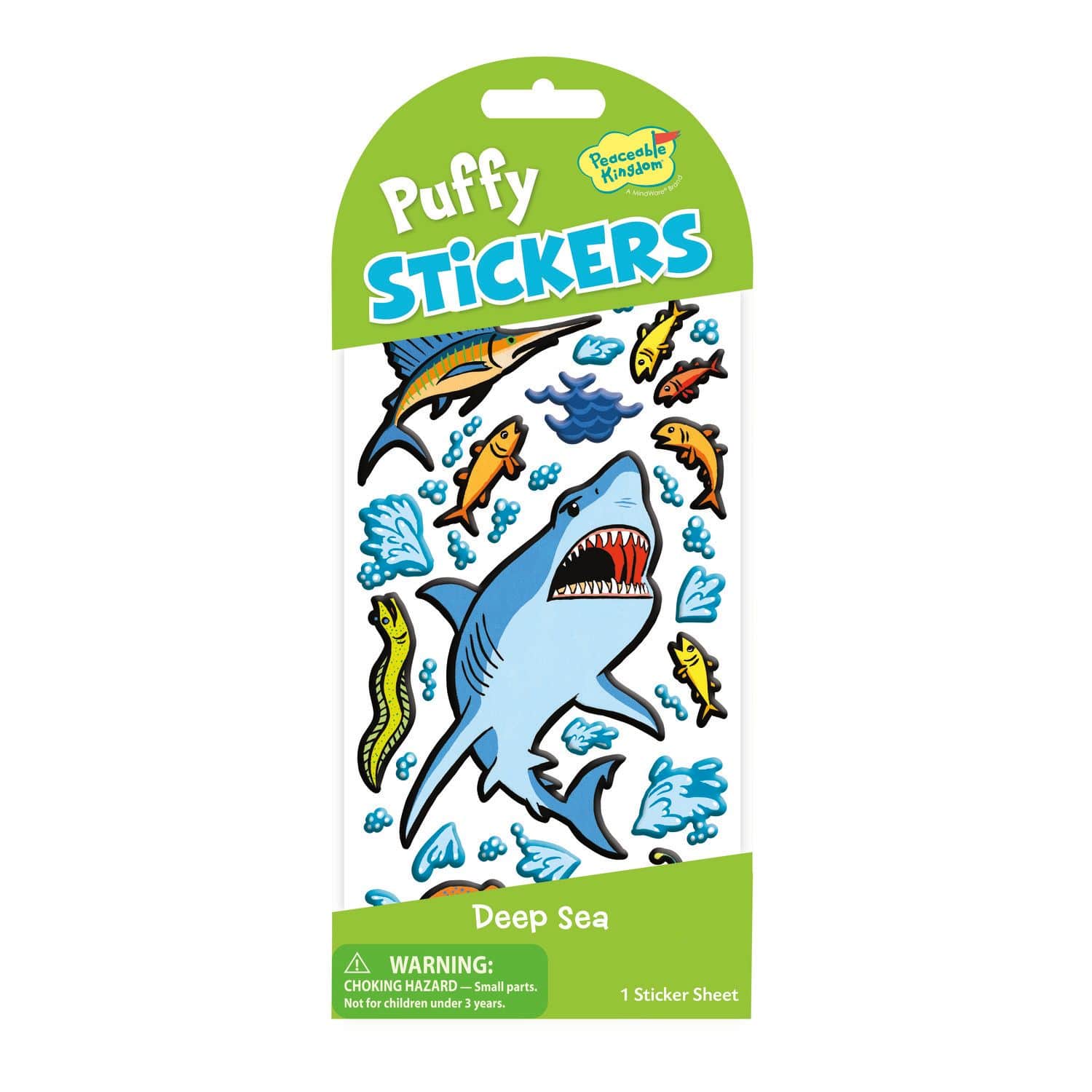 Deep Sea Puffy Shark Stickers by Peaceable Kingdom