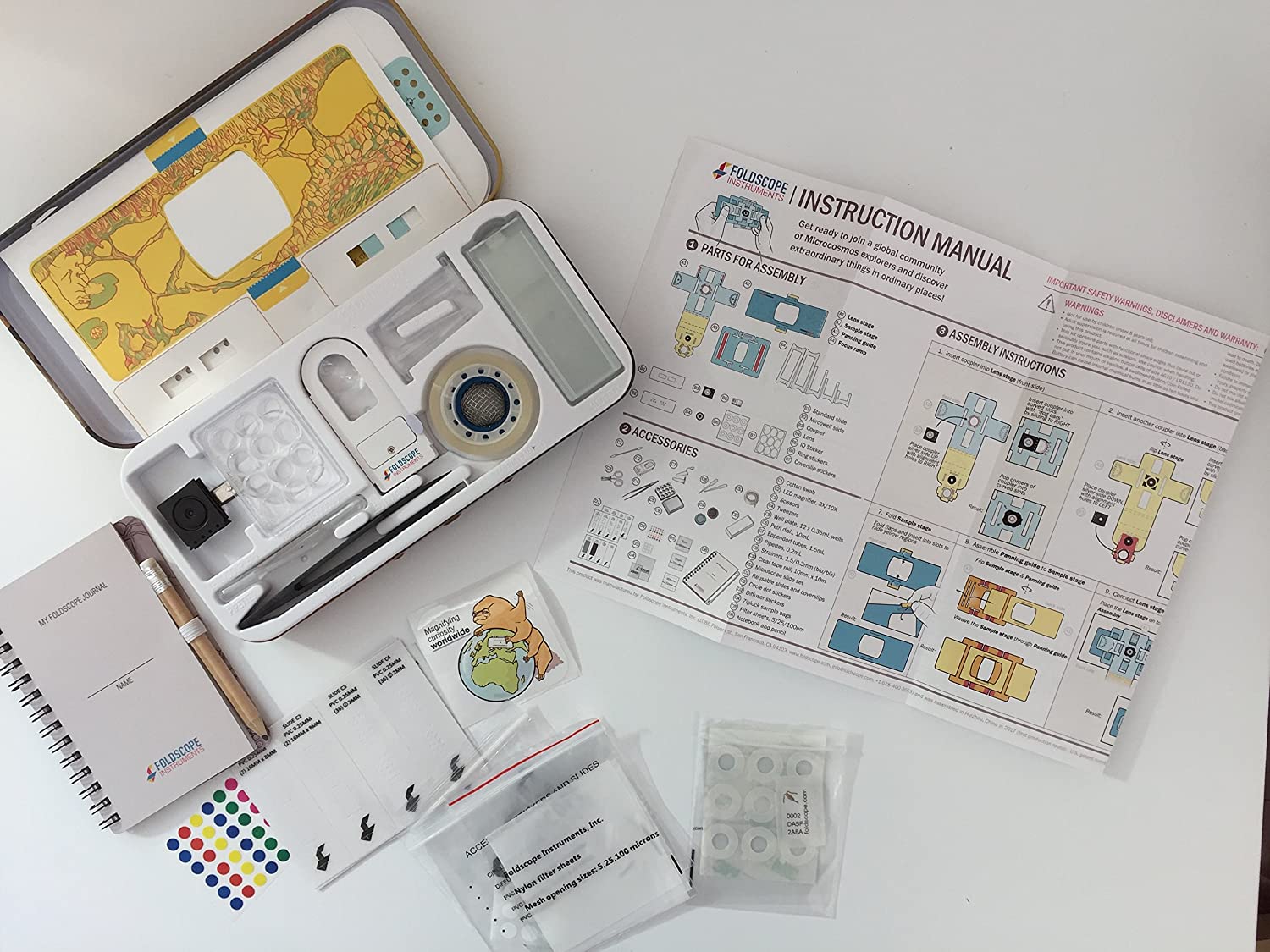 Deluxe Foldscope Microscope Kit by Foldscope Instruments 2