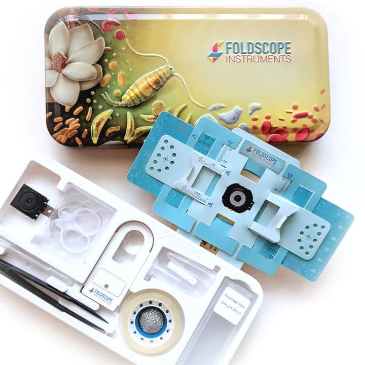 Deluxe Foldscope Microscope Kit by Foldscope Instruments