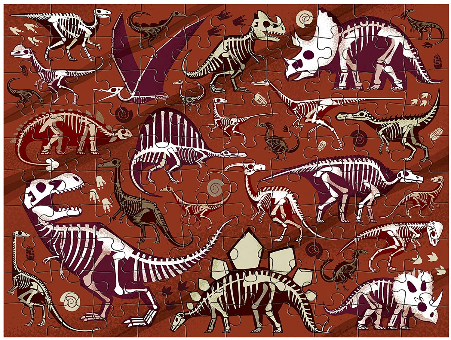 Dinosaur Dig Double Sided Puzzle by Mudpuppy 2