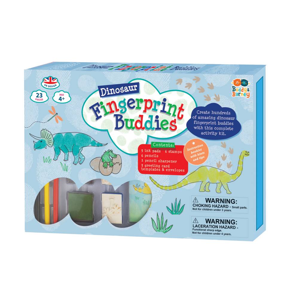 Dinosaur Fingerprint Buddies by Buddy and Barney