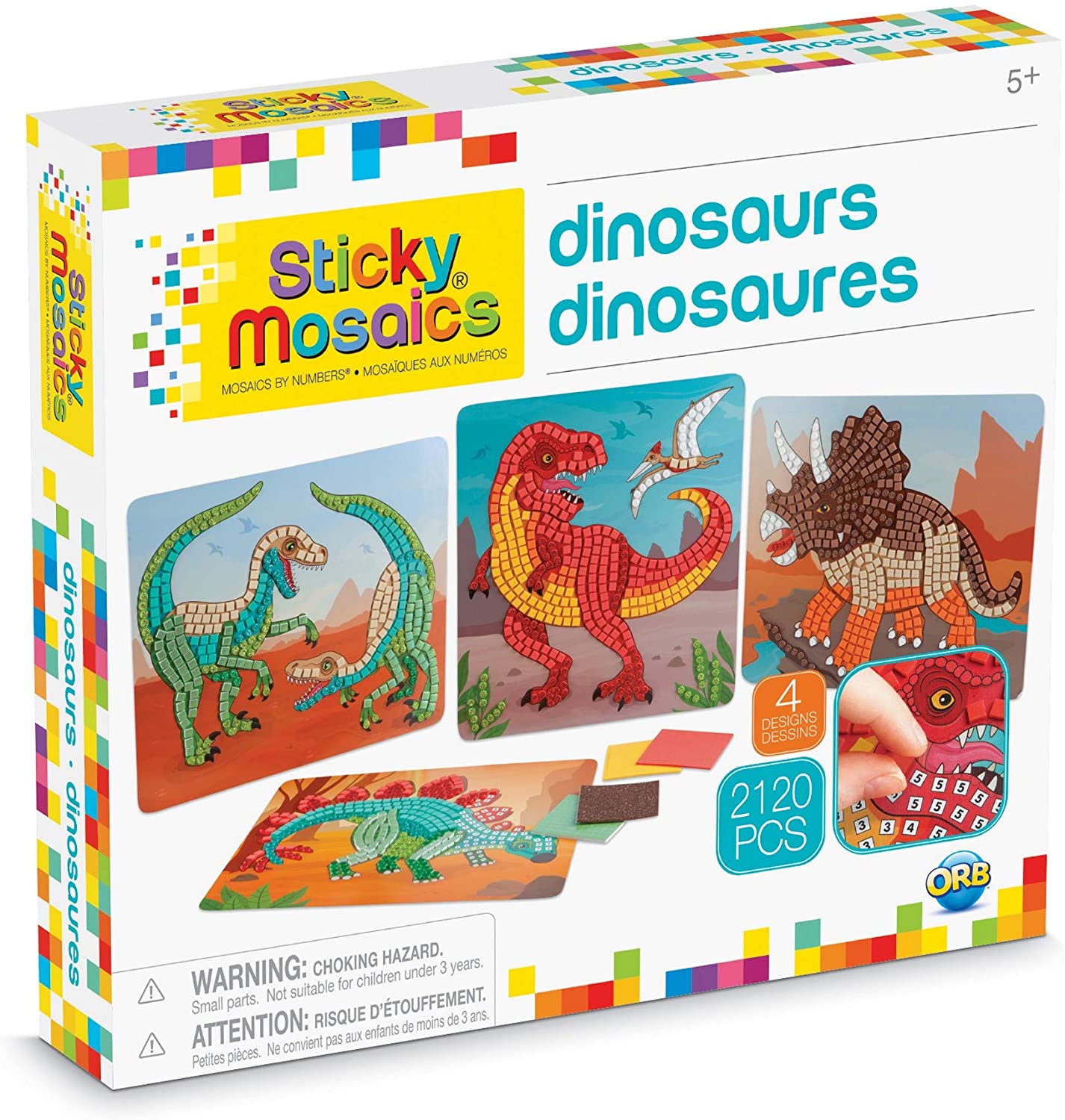 Dinosaur Sticky Mosacis by Orb