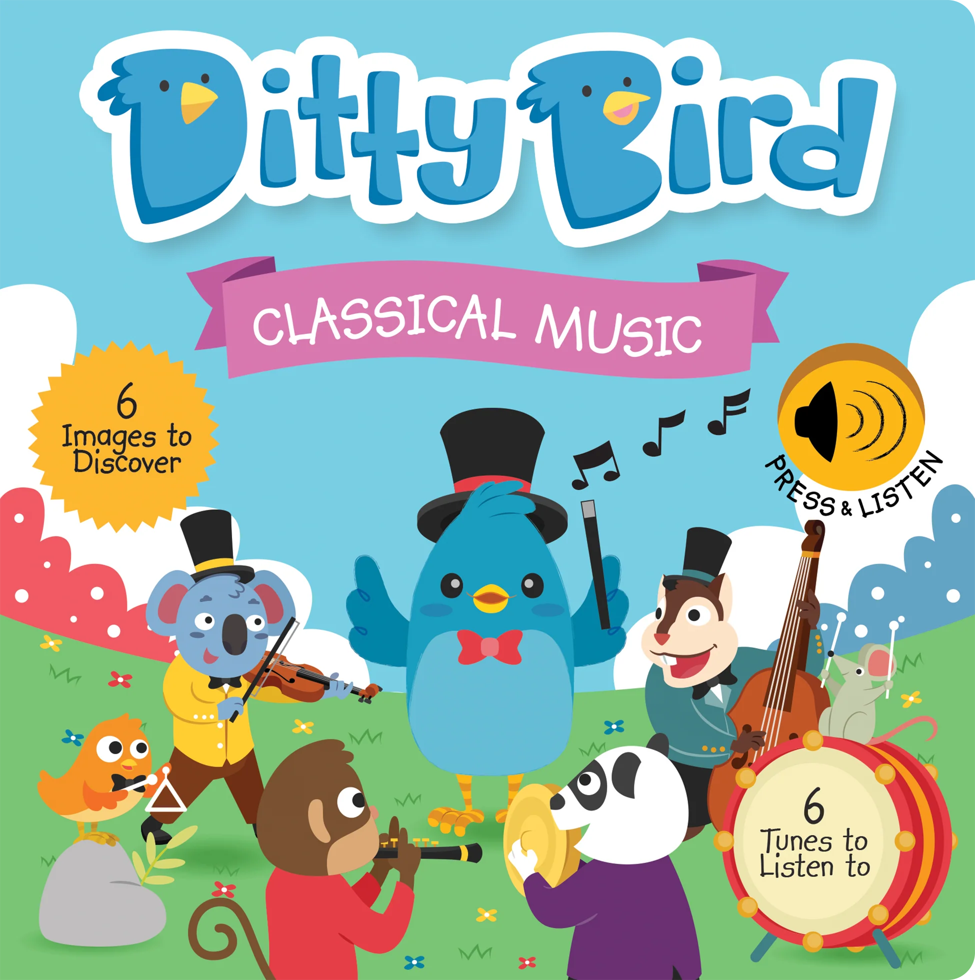 Ditty Bird Classical Music Board Book-by-Ditty Bird