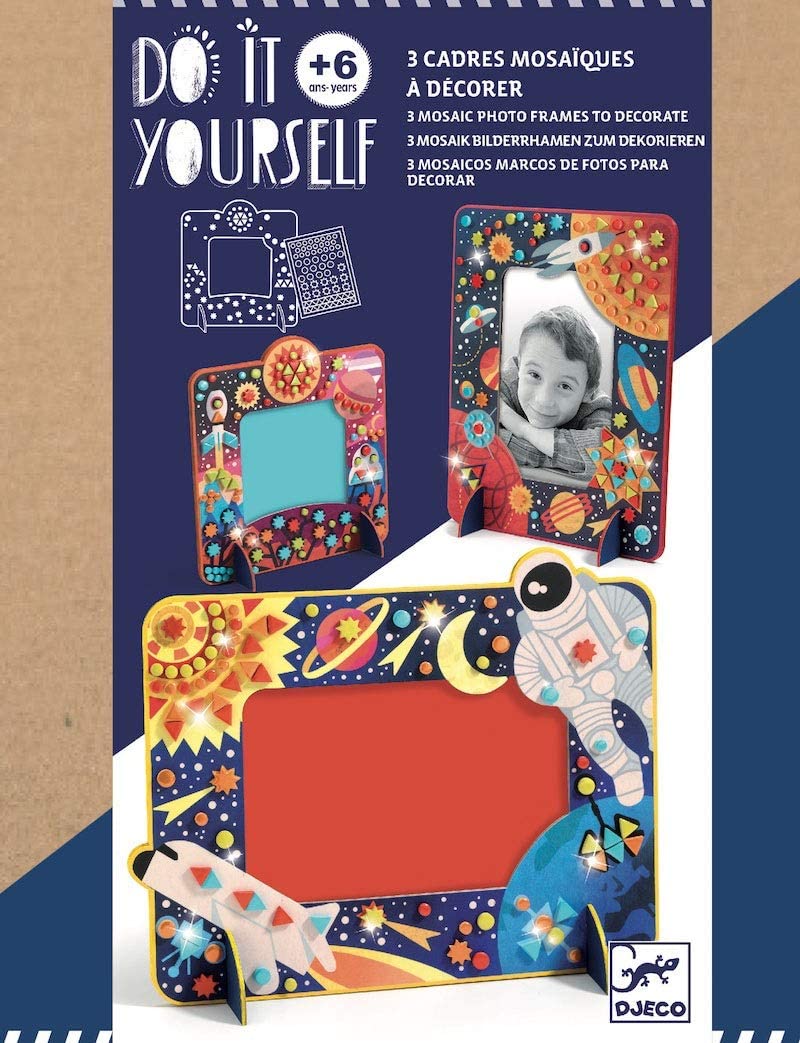 Djeco Space Mosaic Frames Craft Kit by Djeco