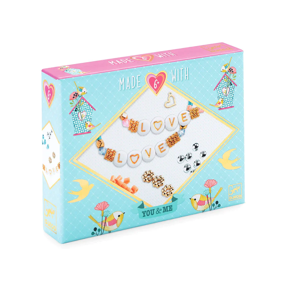 Djeco You & Me Jewelry Kit: Love Letters Beads & Jewelry-by-Djeco