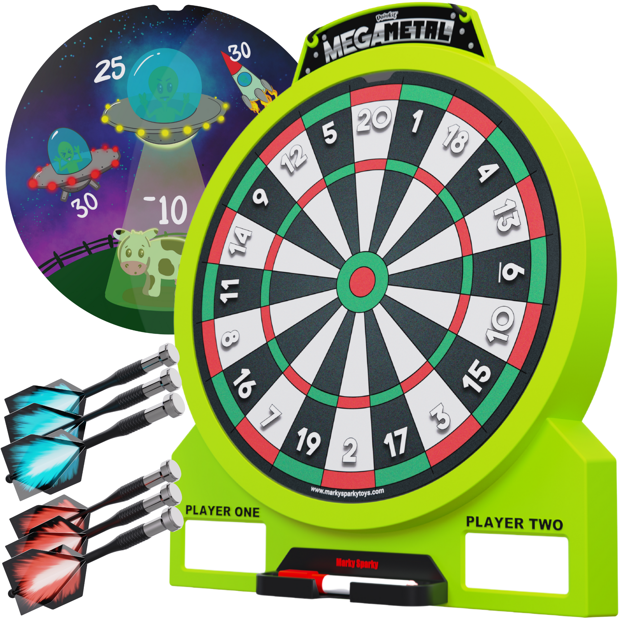 Doinkit Mega Metal Dart Board by Marky Sparky