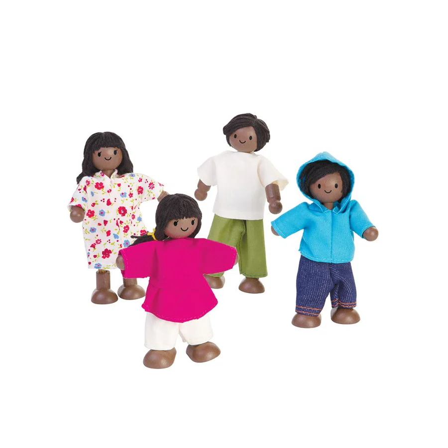 Doll Family - Dark Skin Tone-by-Plan Toys