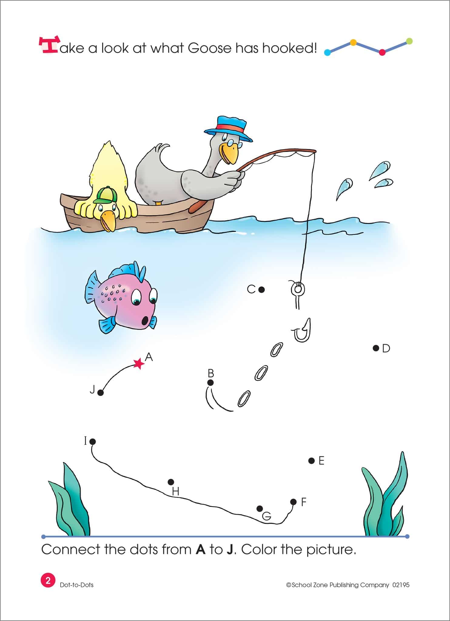 Dot to Dots Alphabet Activity Workbook by School Zone 1