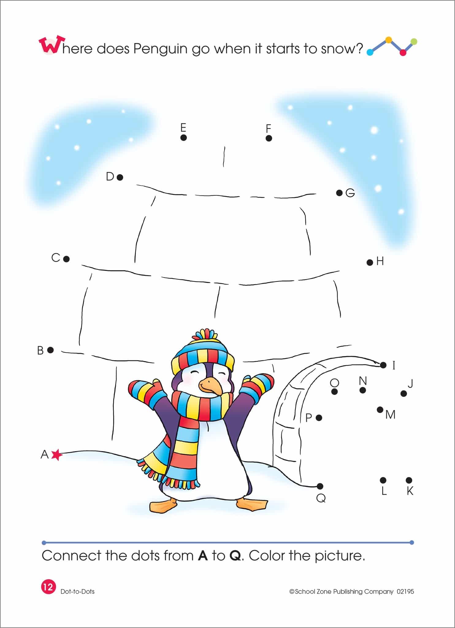 Dot to Dots Alphabet Activity Workbook by School Zone 2