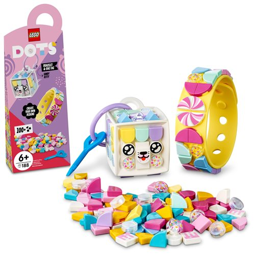 Dots Candy Kitty Bracelet Bag Tag by Lego