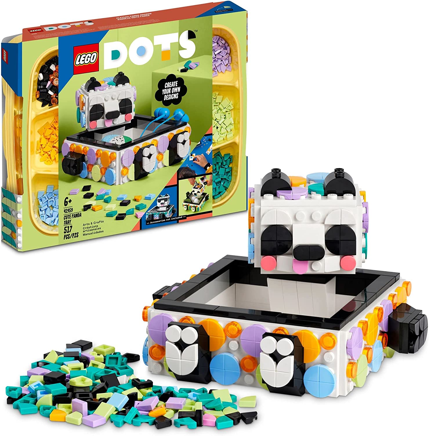 Dots Cute Panda Tray by Lego
