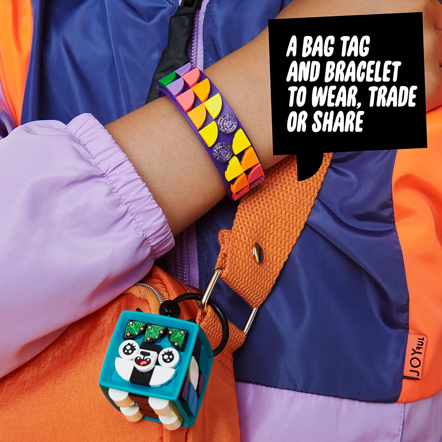 Dots Neon Tiger Bracelet Bag Tag by Lego 4