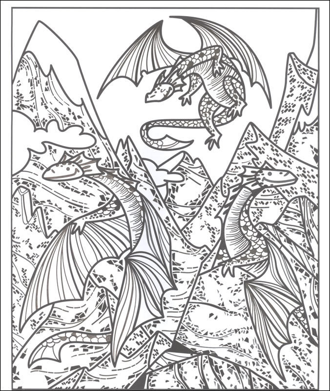 Dragons Magic Painting Book by Usborne 1