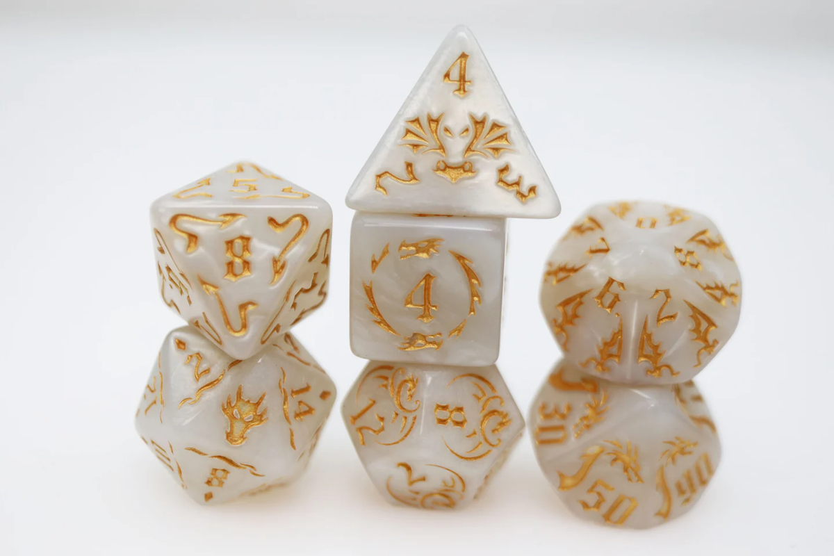 Drake's Flight: Spirit RPG Dice Set-by-Foam Brain Games