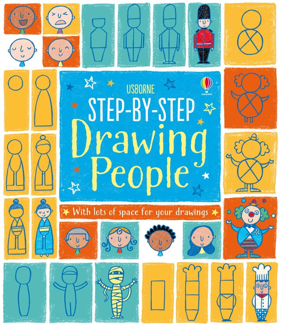 Drawing People Step By Step by Usborne