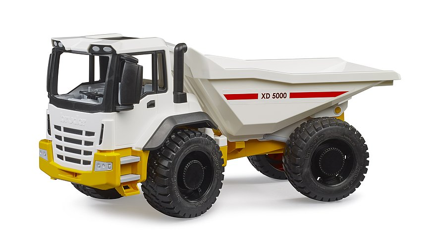Dumper Truck Yellow and White-by-Bruder