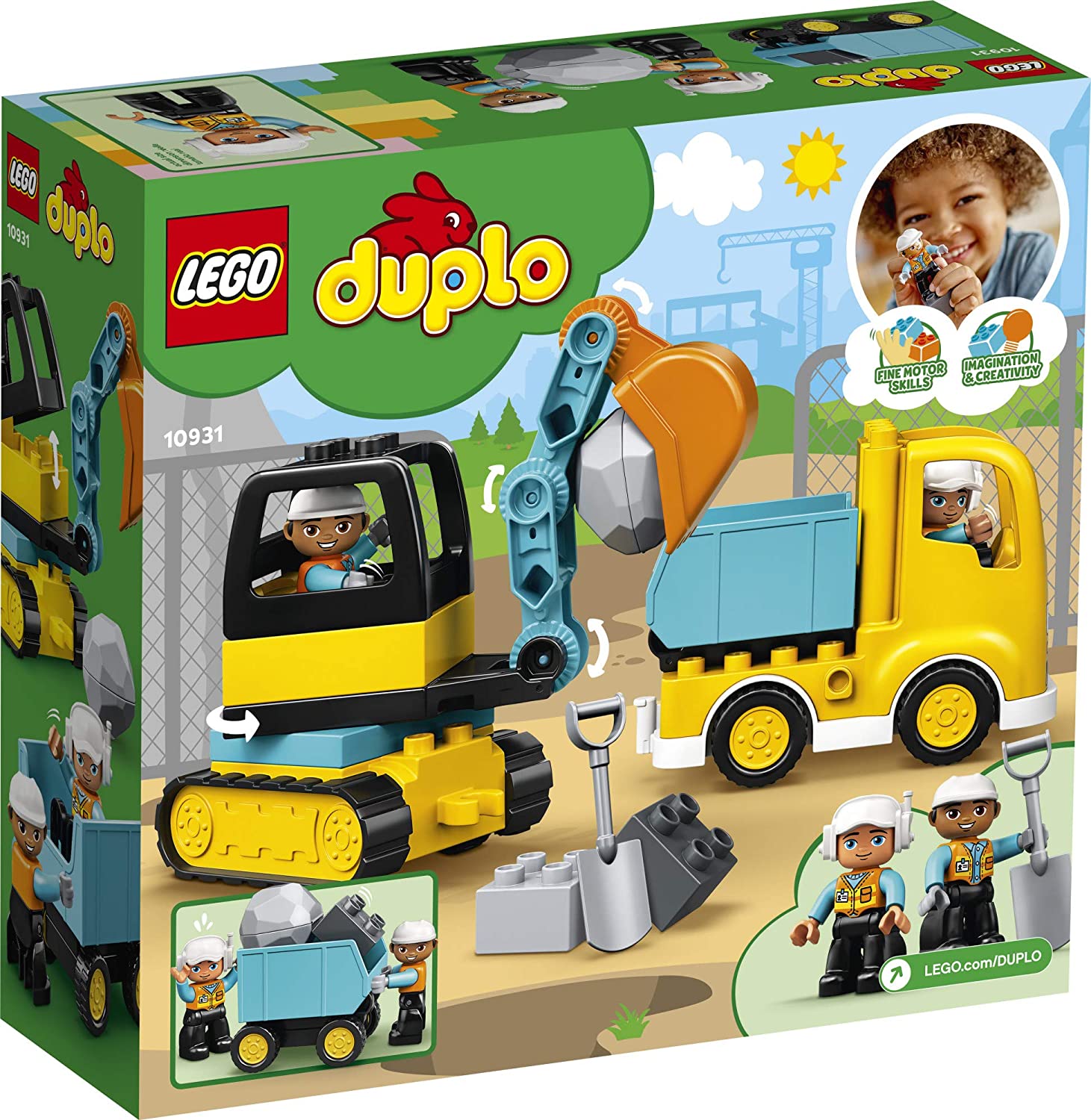 Duplo Construction Truck and Tracked Excavator by 1