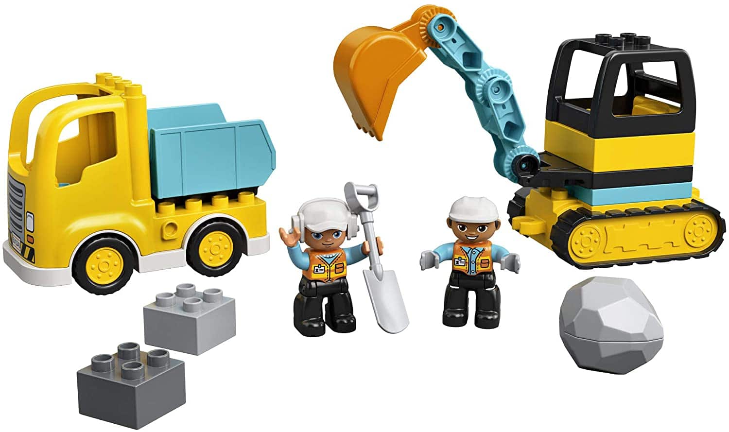 Duplo Construction Truck and Tracked Excavator by 2