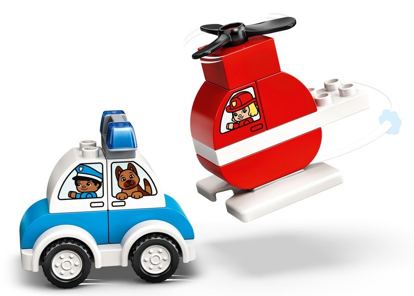 Duplo Fire Helicopter Police Car by Lego 3