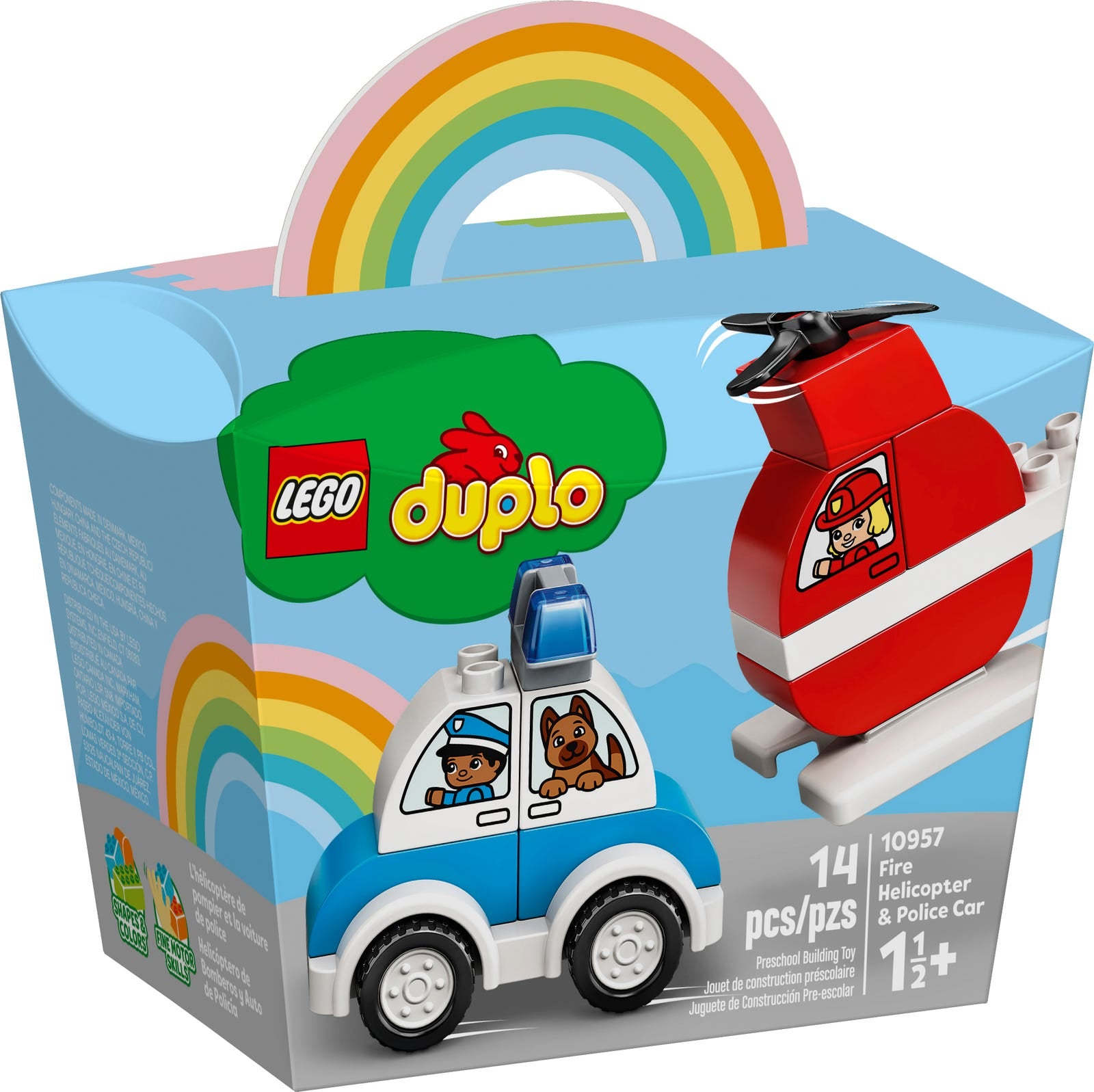 Duplo Fire Helicopter Police Car by Lego