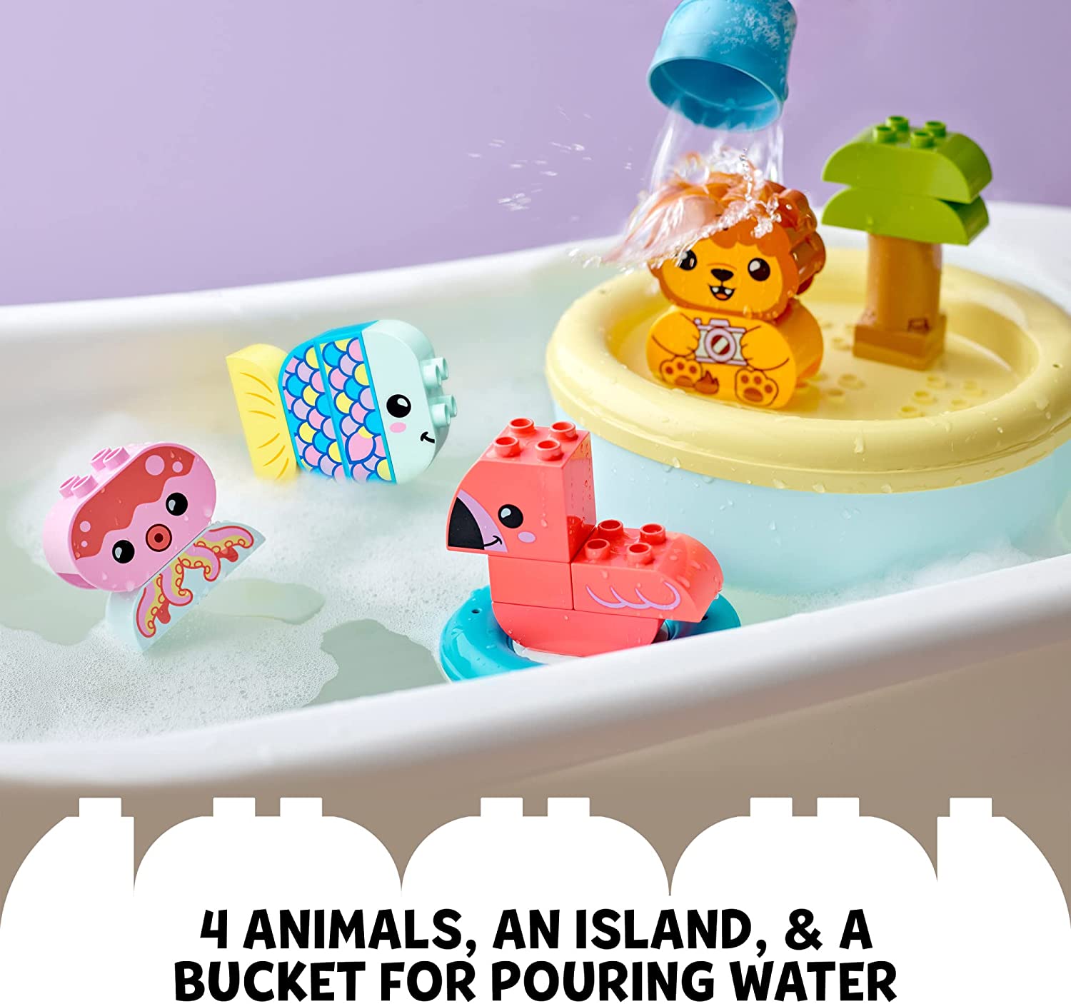 Duplo My First Bath Time Fun Floating Animal Island by Lego 2