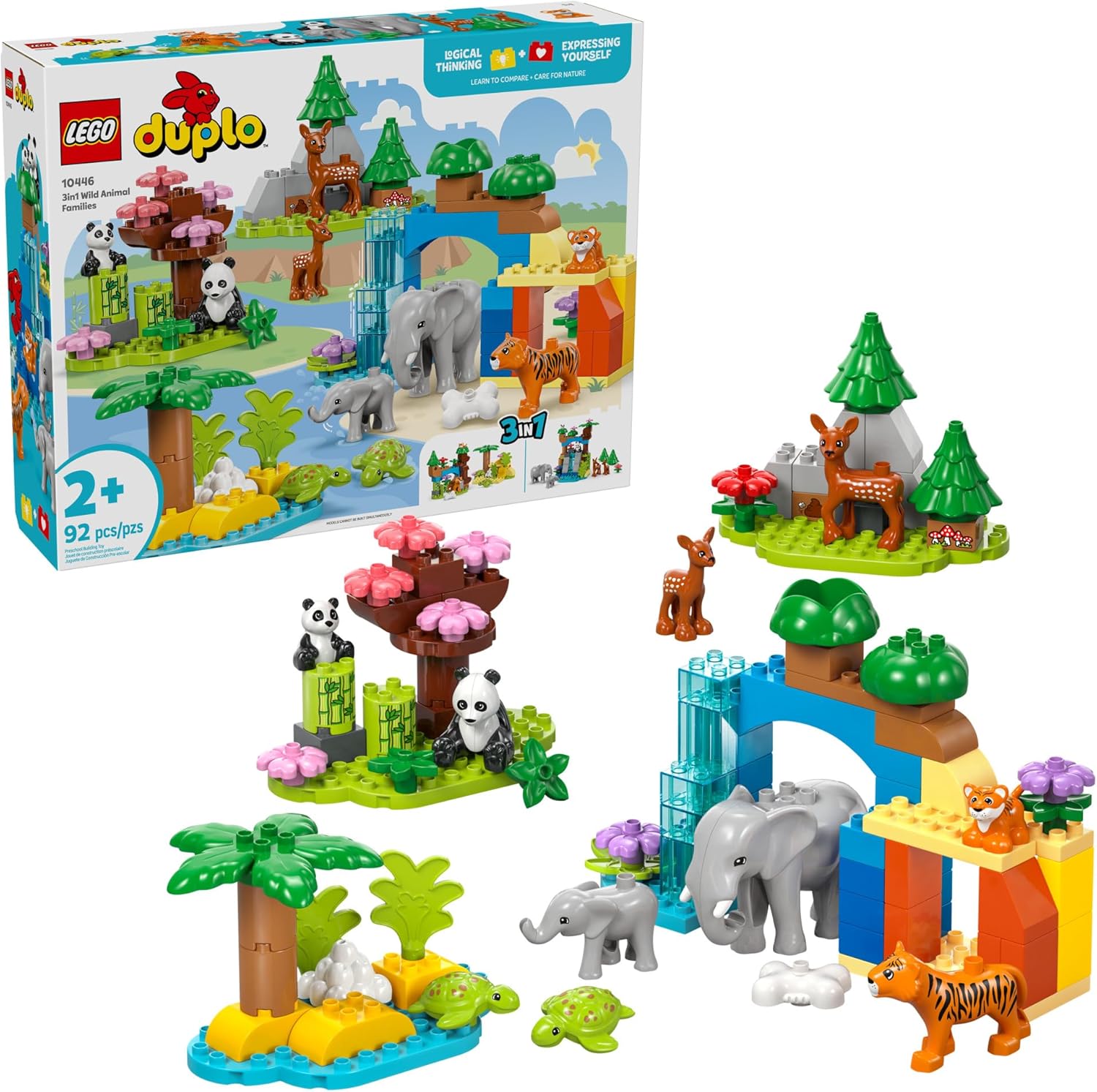 Duplo Town 3 in 1 Wild Animal Families-by-Lego