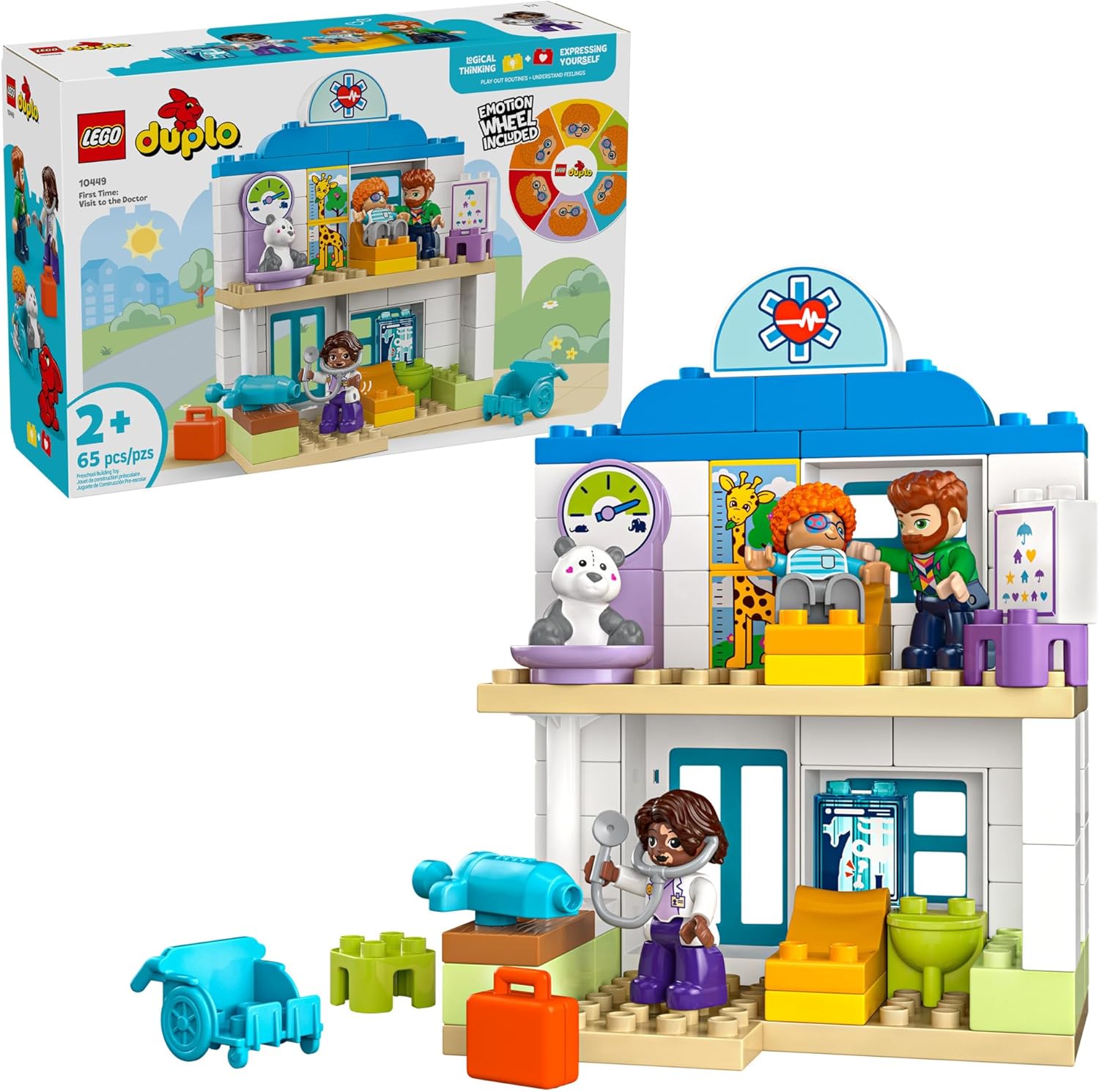 Duplo own First Time Visit with The Doctor Office Building Toy Playset - Preschool Learning and-by-Lego