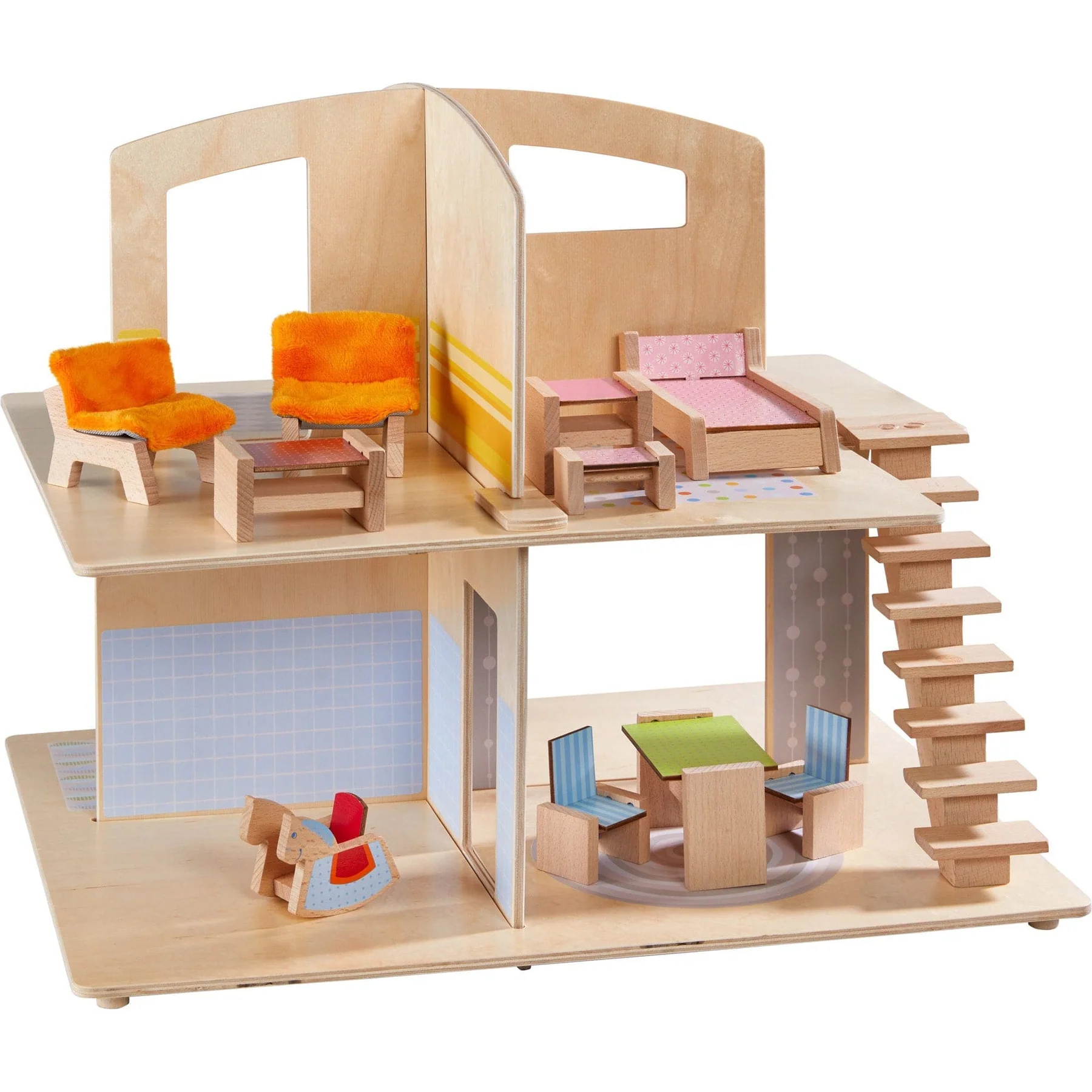 Little Friends Dollhouse Town Villa with Furniture by Haba