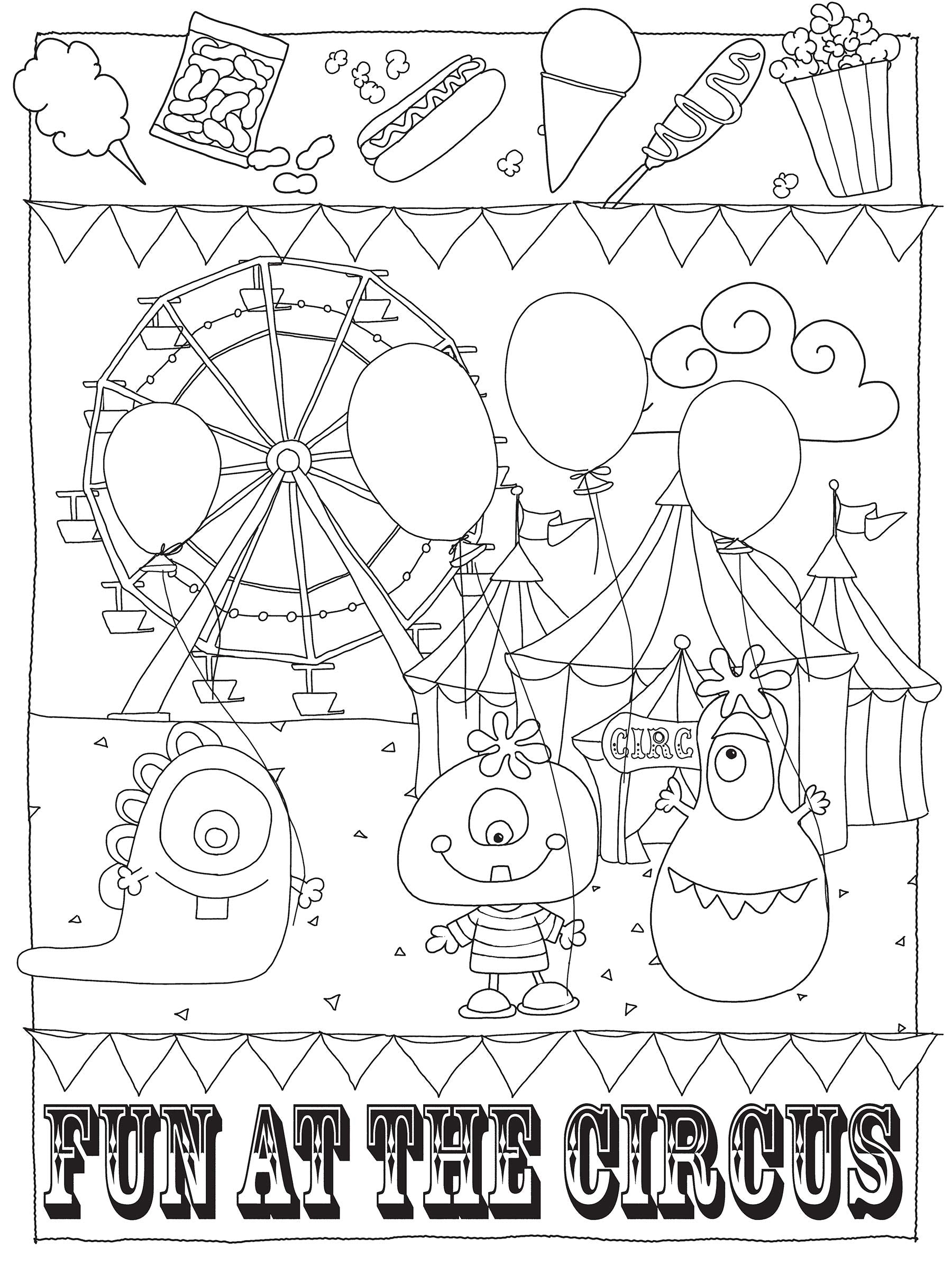 EEK Monsters Coloring Book by Dover Publications 2
