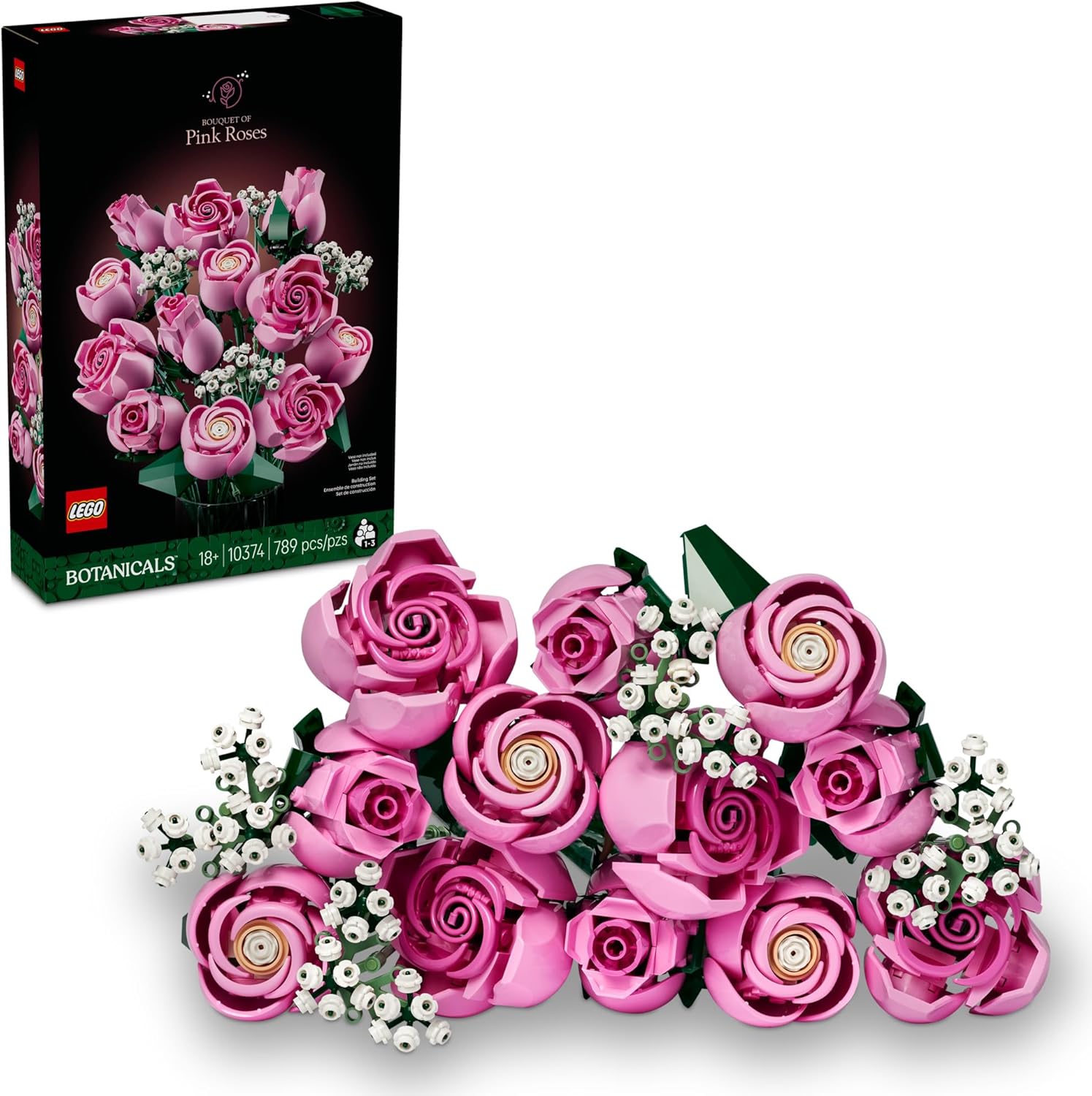 Botanicals Bouquet of Pink Roses by Lego