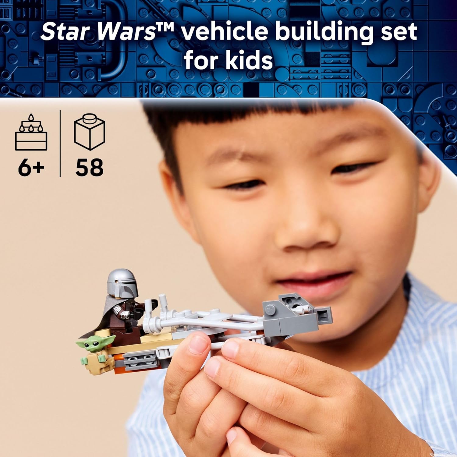 Star Wars The Mandalorian & Grogu’s Speeder Bike by Lego