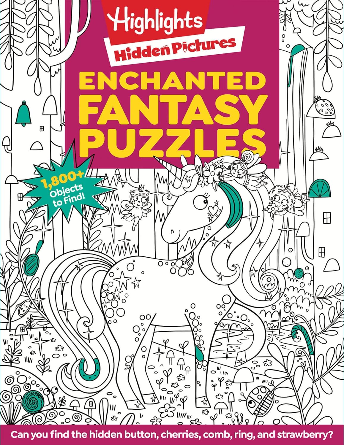Enchanted Fantasy Puzzles (Highlights Hidden Pictures)-by-Highlights