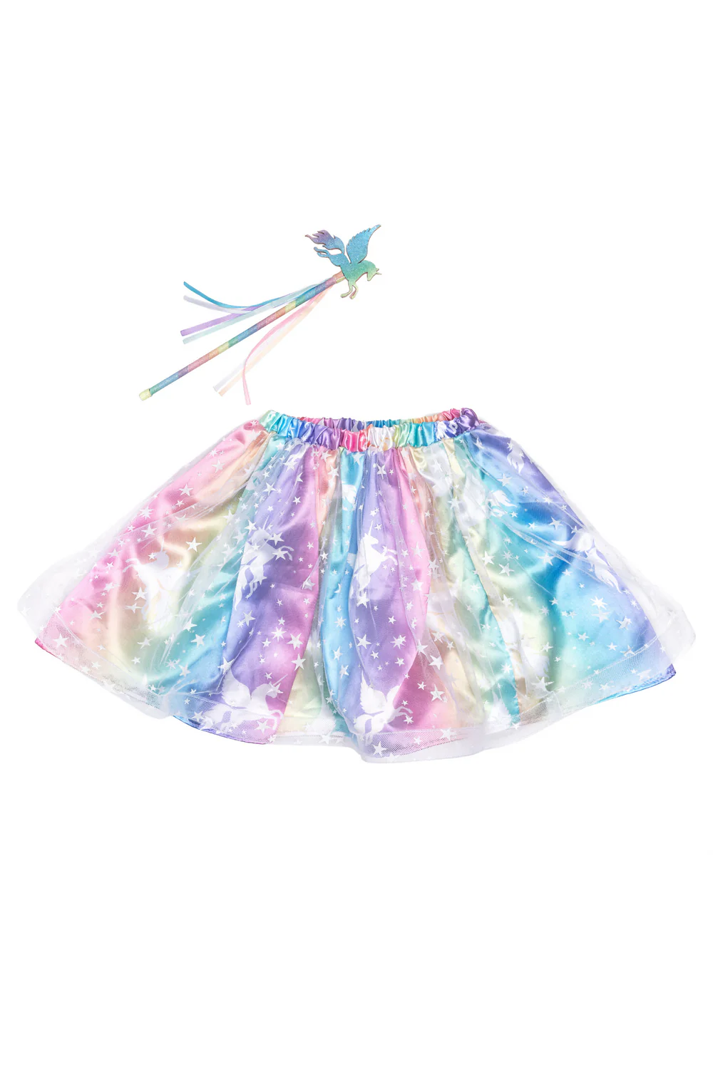Enchanted Unicorn Skirt & Wand Set-by-Great Pretenders