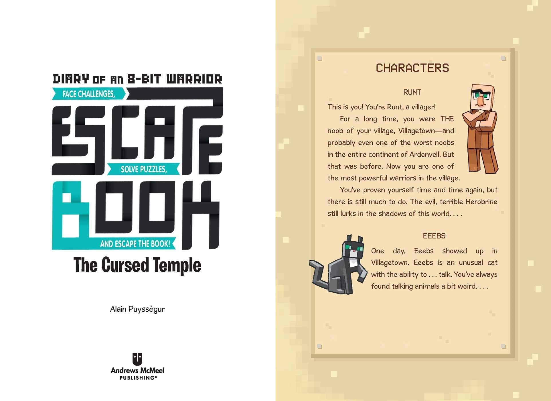 Escape Book volume 1 The Cursed Temple by Andrews McMeel Publishing 1